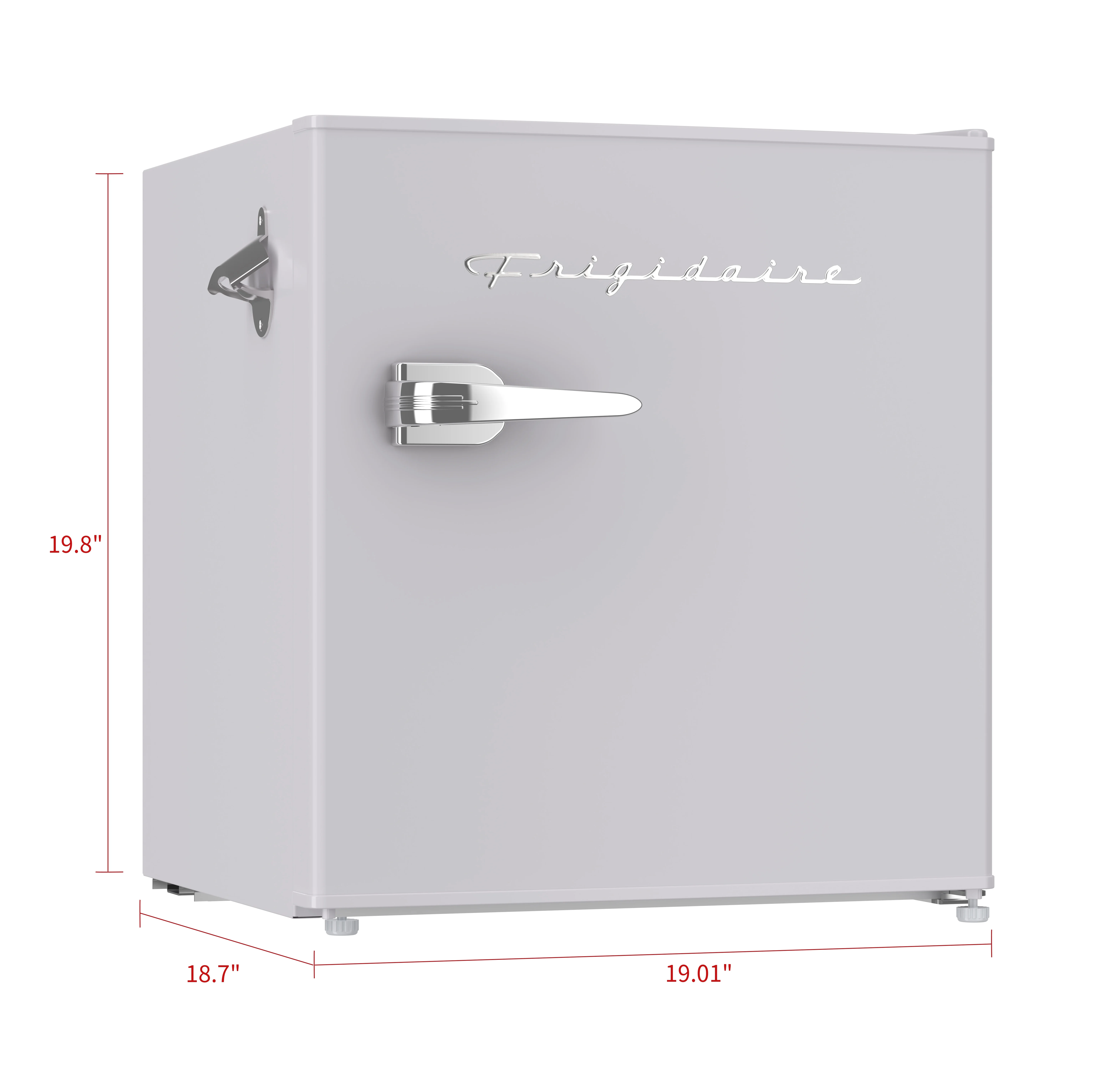 Frigidaire 1.6 Cu ft. Retro Compact Refrigerator with Side Bottle Opener, Coral