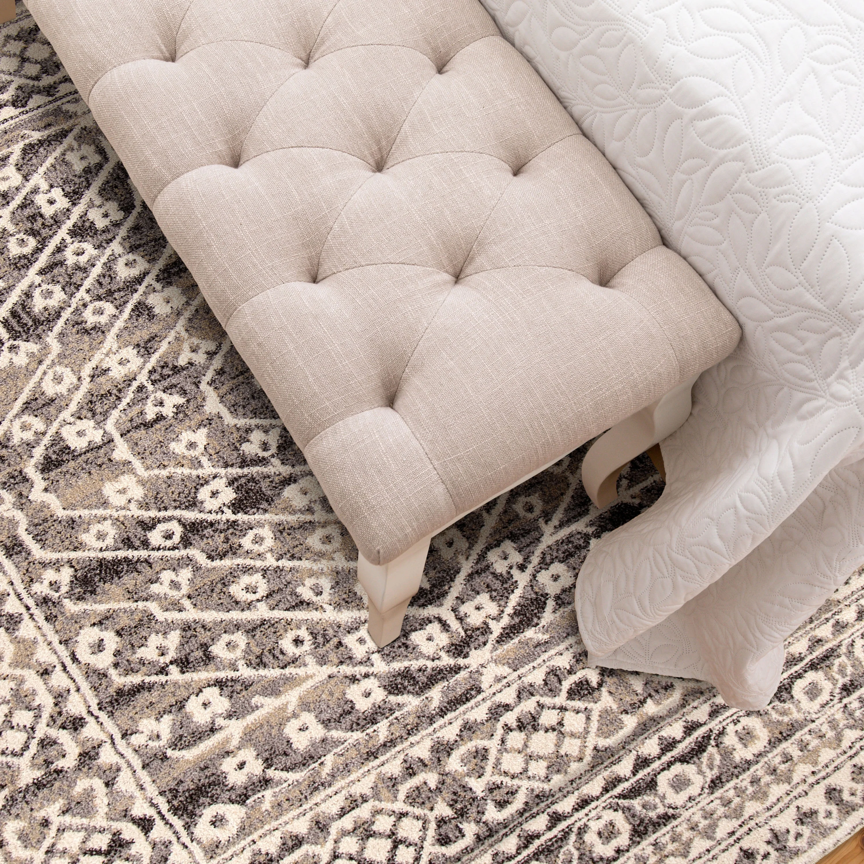 My Texas House Delilah 5'3" X 7'6" Blue Geometric Area Rug