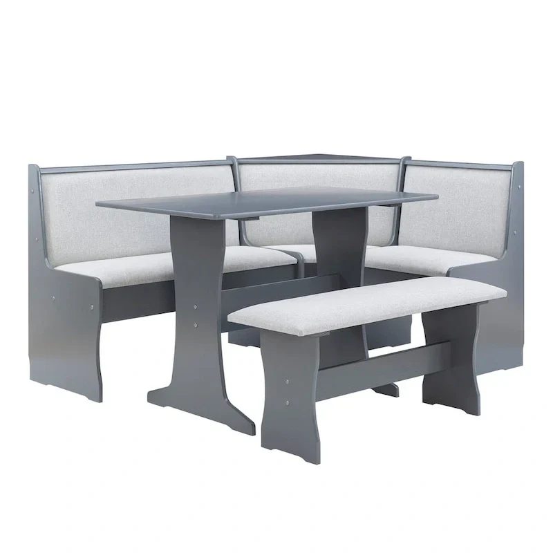 Sedley Farmhouse Nook Dining Set with Storage