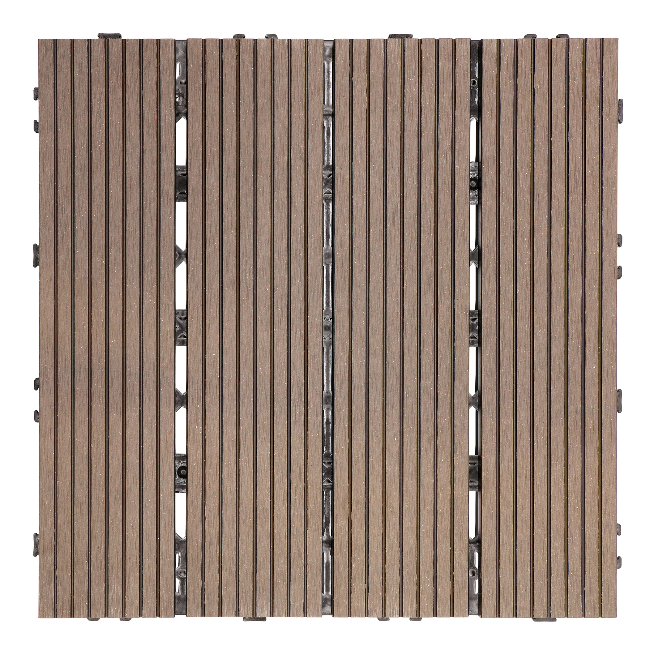 Golden Select WPC 12' x 12" Deck Tiles, 24 Tiles