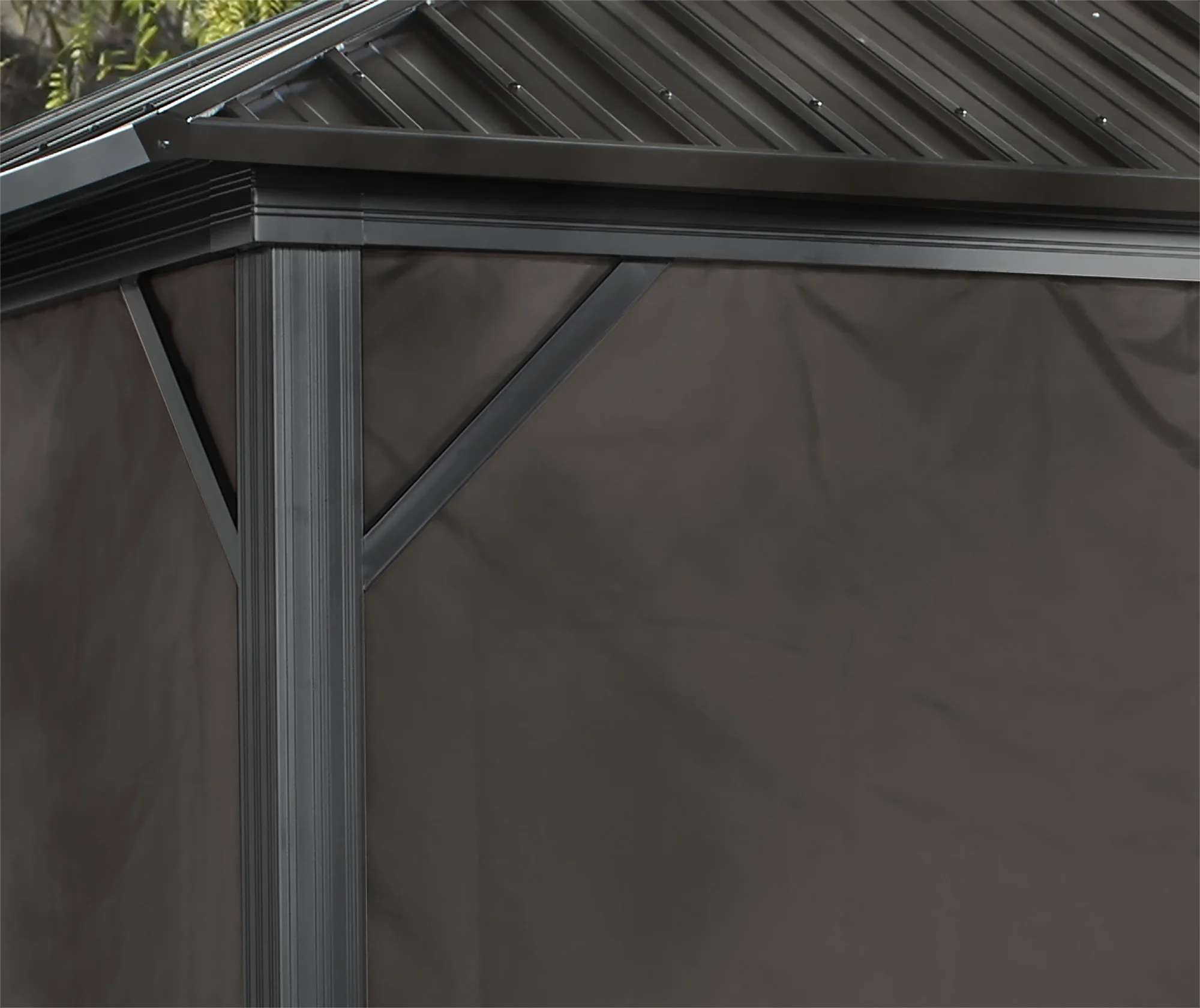 Sojag12' x 12' Brown Outdoor Canopy Sidewalls, Includes Hooks (1 Pack)