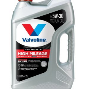 3 pack) Valvoline Full Synthetic High Mileage with MaxLife Technologyl 5W-30 Motor Oil 5 QT