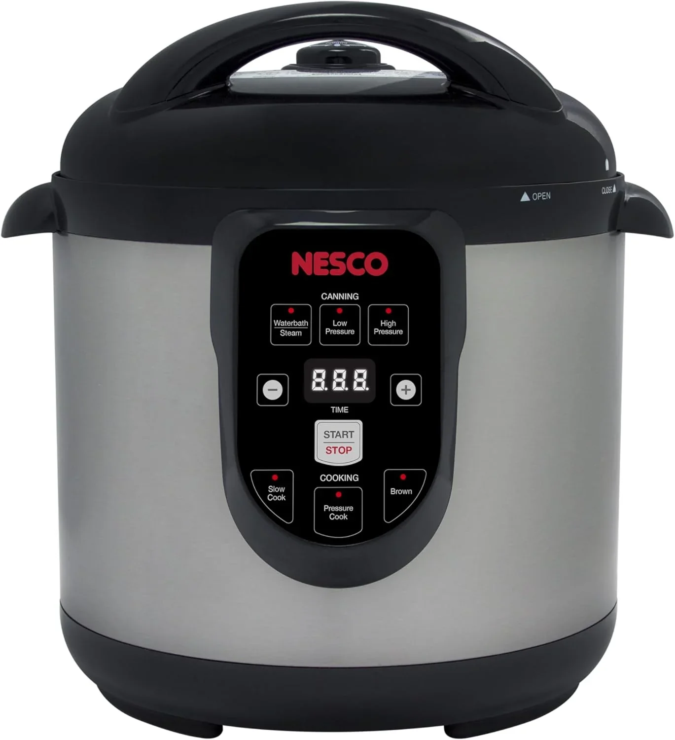 Nesco NPC-9 Smart Electric Pressure Cooker and Canner, Stainless Steel, 9.5 Qt