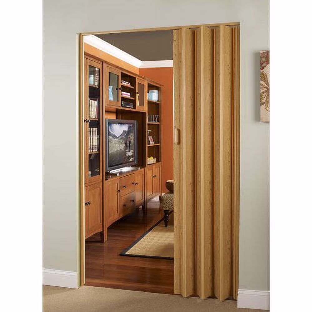 Homestyles Vienna Oak Woodgrain 36″ x 80″ PVC Interior Folding Door