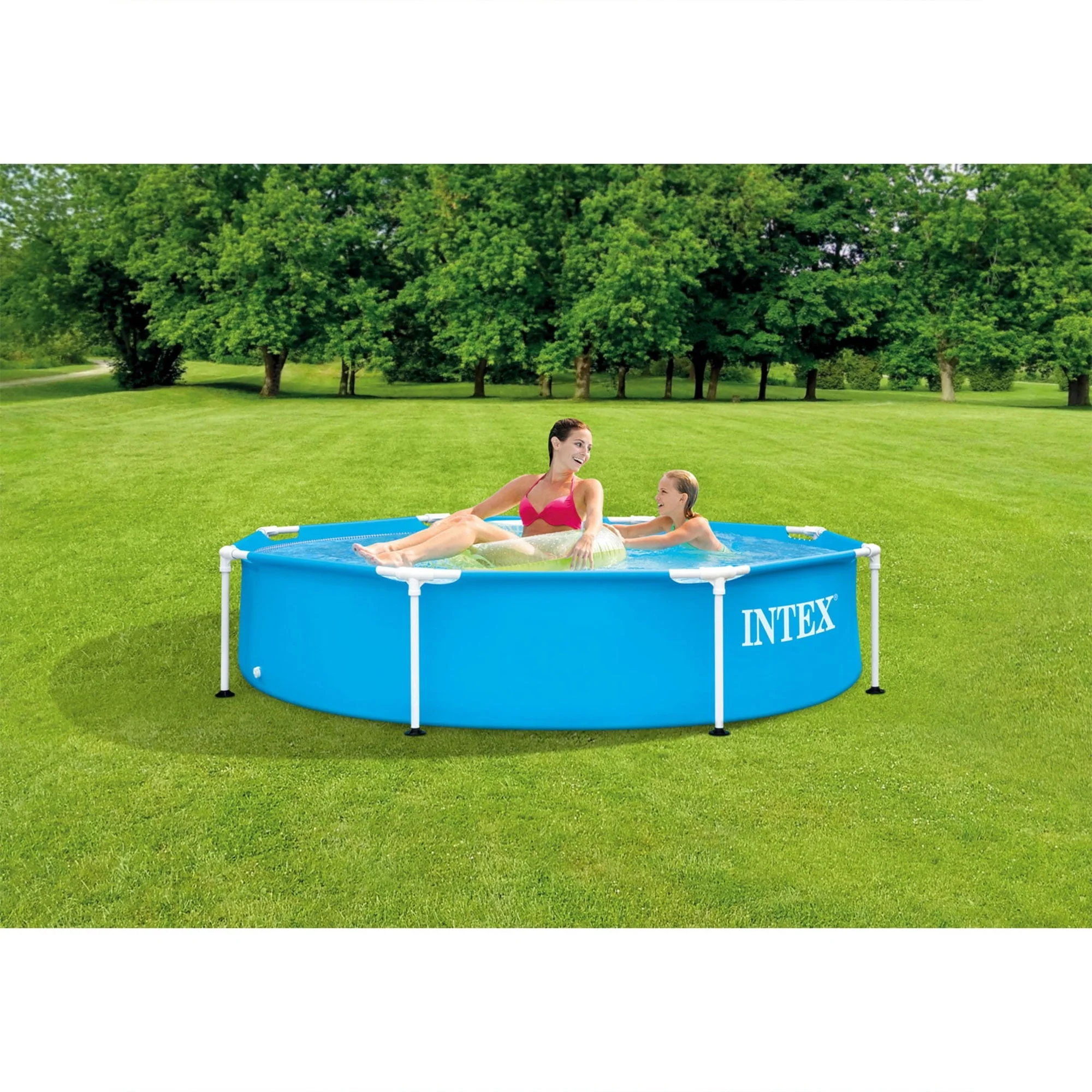 Intex 28205EH 8' X 20" Rust Resistant Durable Steel Frame Swimming Pool