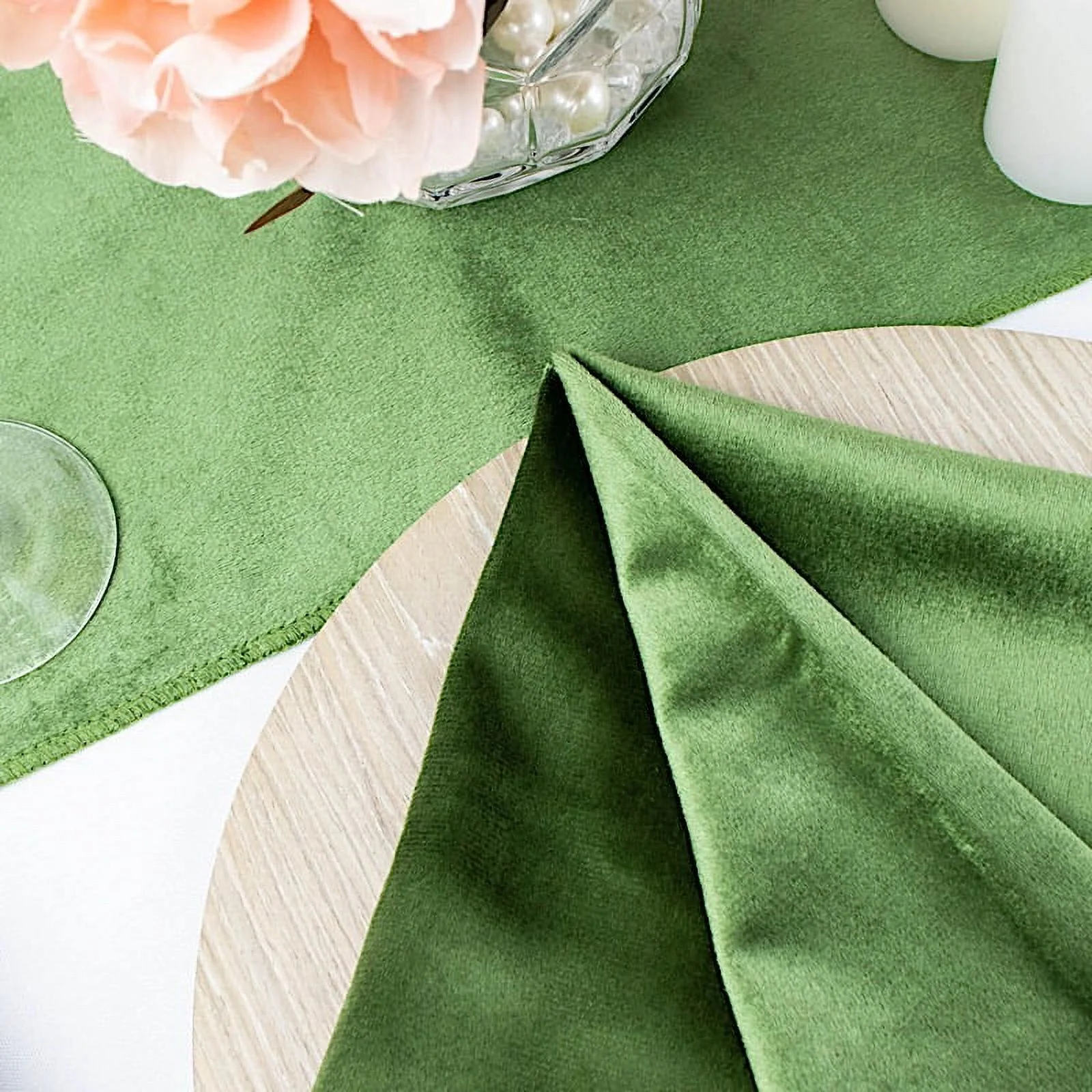 BalsaCircle 100 Pieces 20" x 20" Navy Blue Premium Velvet Napkins Linens
