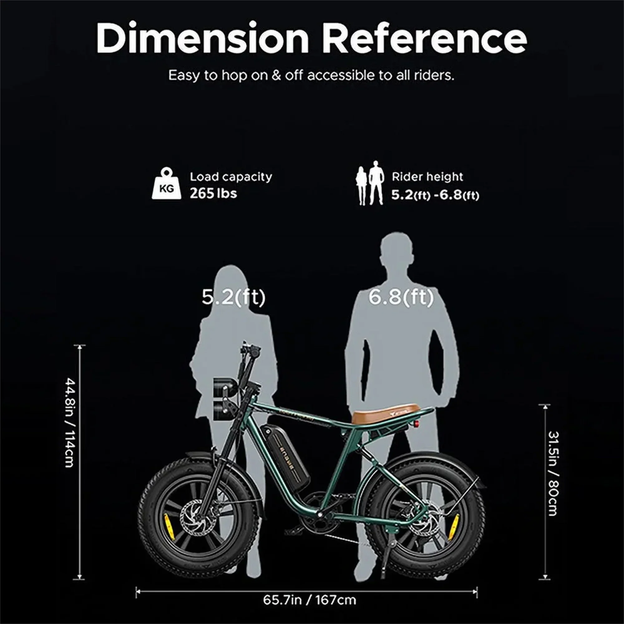 AKEZ Adult Electric Bike 1000W 28 mph 48V 13A 20*4.0in Fat Tire Full Suspension 7-Speed - M20