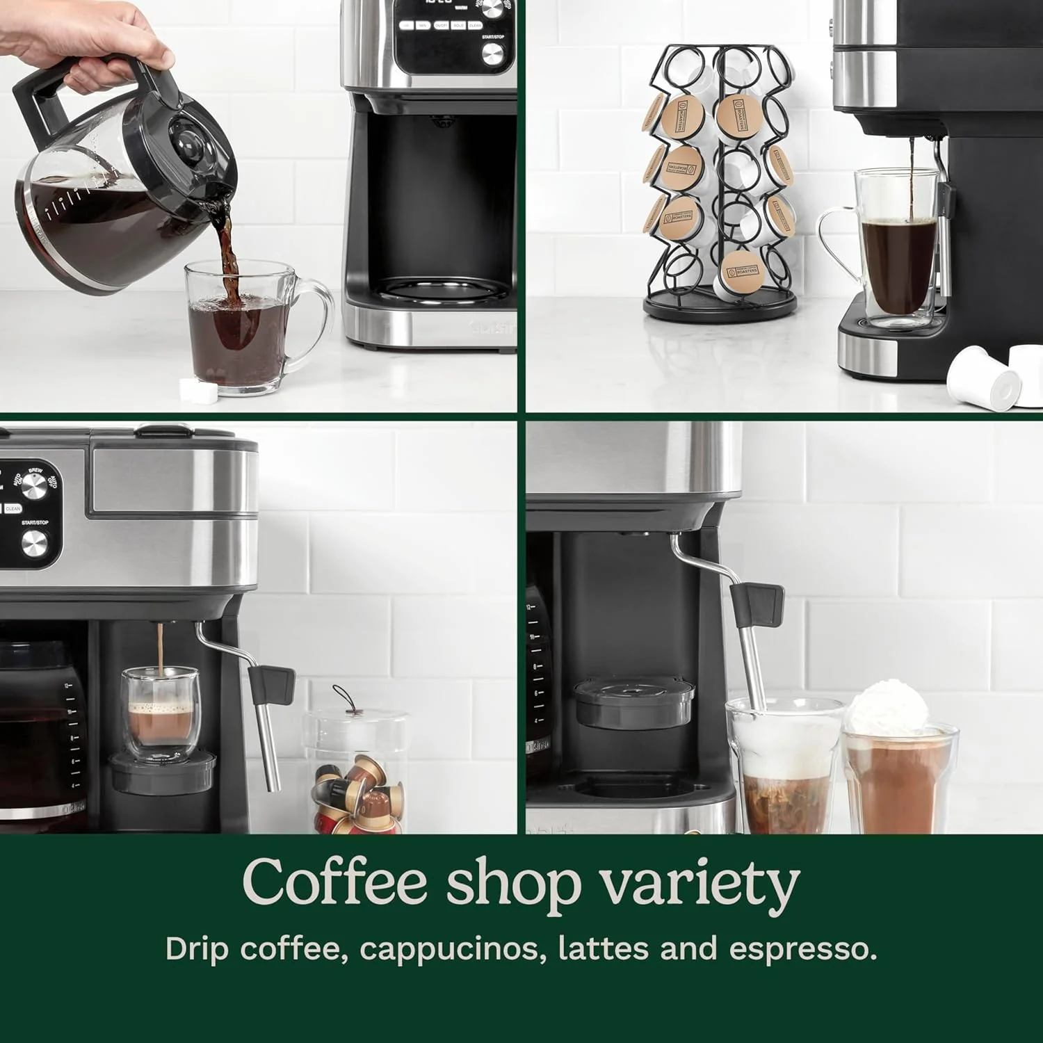 Coffeemaker 4-In-1 Coffee Center Barista Machine