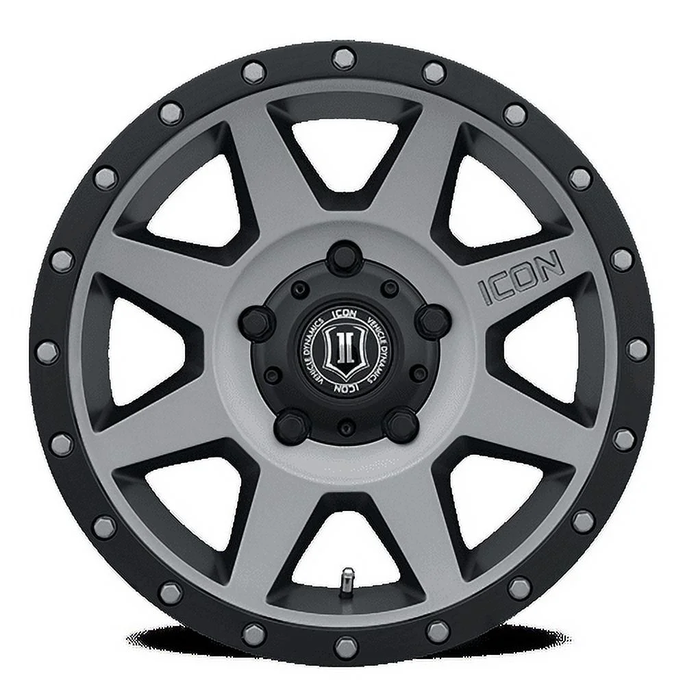 Icon Vehicle Dynamics 1818905560TT ICON ALLOYS REBOUND TITANIUM -18 x 9/5 x 150/25MM/6IN BS Fits select: 2007-2021 TOYOTA TUNDRA, 2013-2021 LEXUS LX