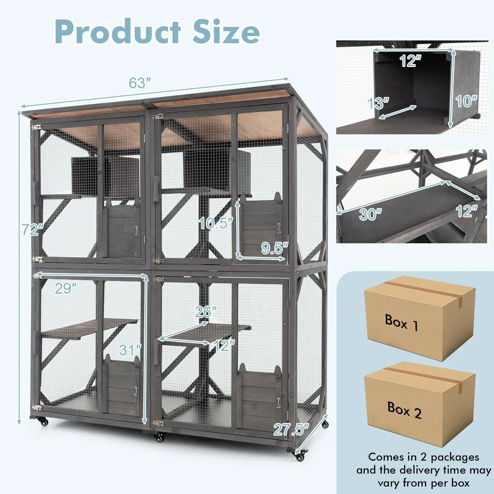 Catio Outdoor Cat Enclosure Large