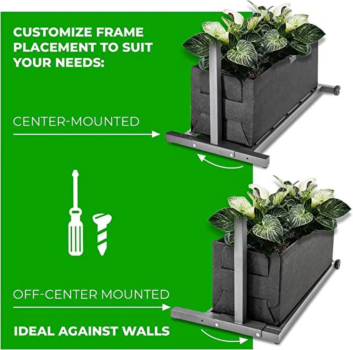 Outland Living Trellis Garden 31.3x 66Black Powder Coated Steel Vertical Trellis