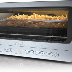 Ninja Air Fryer Toaster Oven Combo | 8-in-1 Functionality | Flip Up & Away for Storage Space