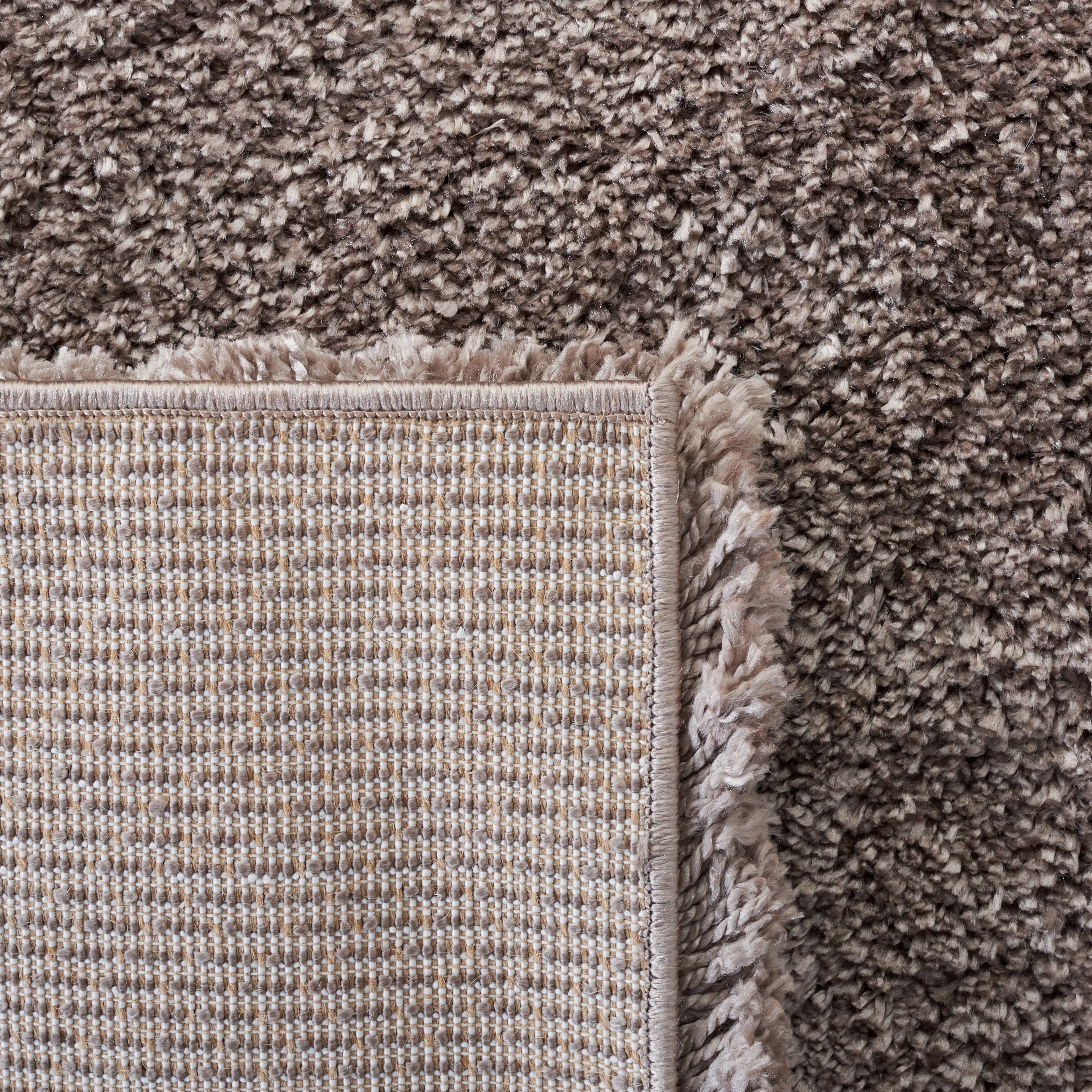 SAFAVIEH Colorado Tarek Solid Shag Runner Rug, Champagne, 2'3" x 8'