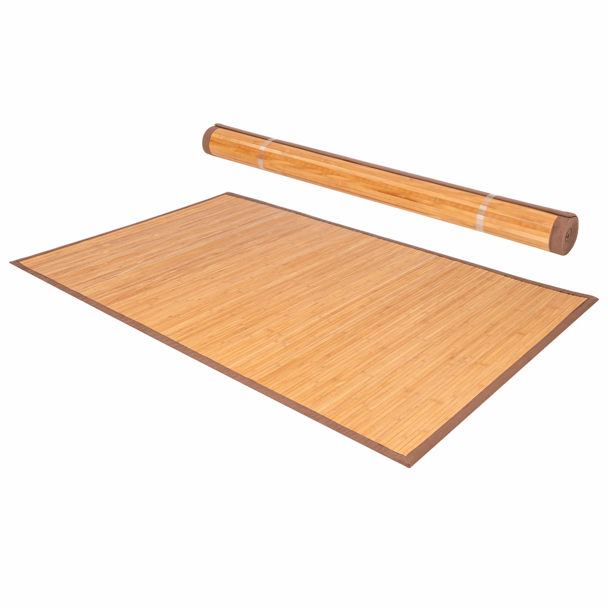 Costway 5′ X 8′ Bamboo Area Rug Floor Carpet Natural Bamboo Wood Indoor