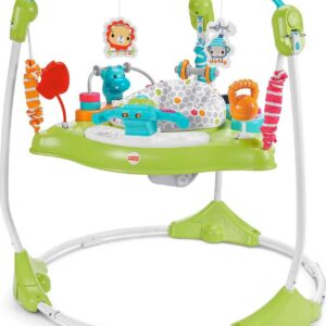 Fisher-Price Baby Bouncer Fitness Fun Folding Jumperoo Infant Activity Center with Lights & Music. Unisex