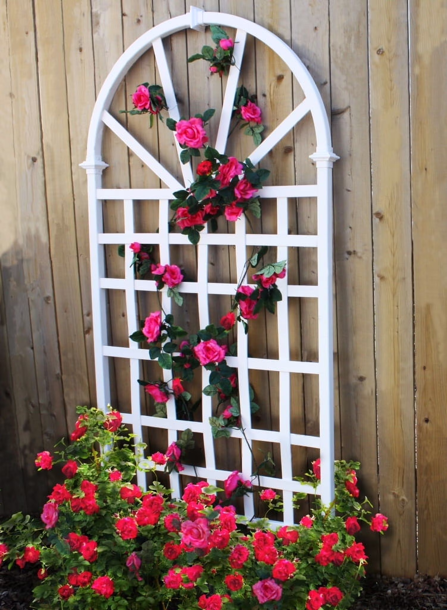 Vita 39″L x 77″H Athens Vinyl Trellis, White, VA68202