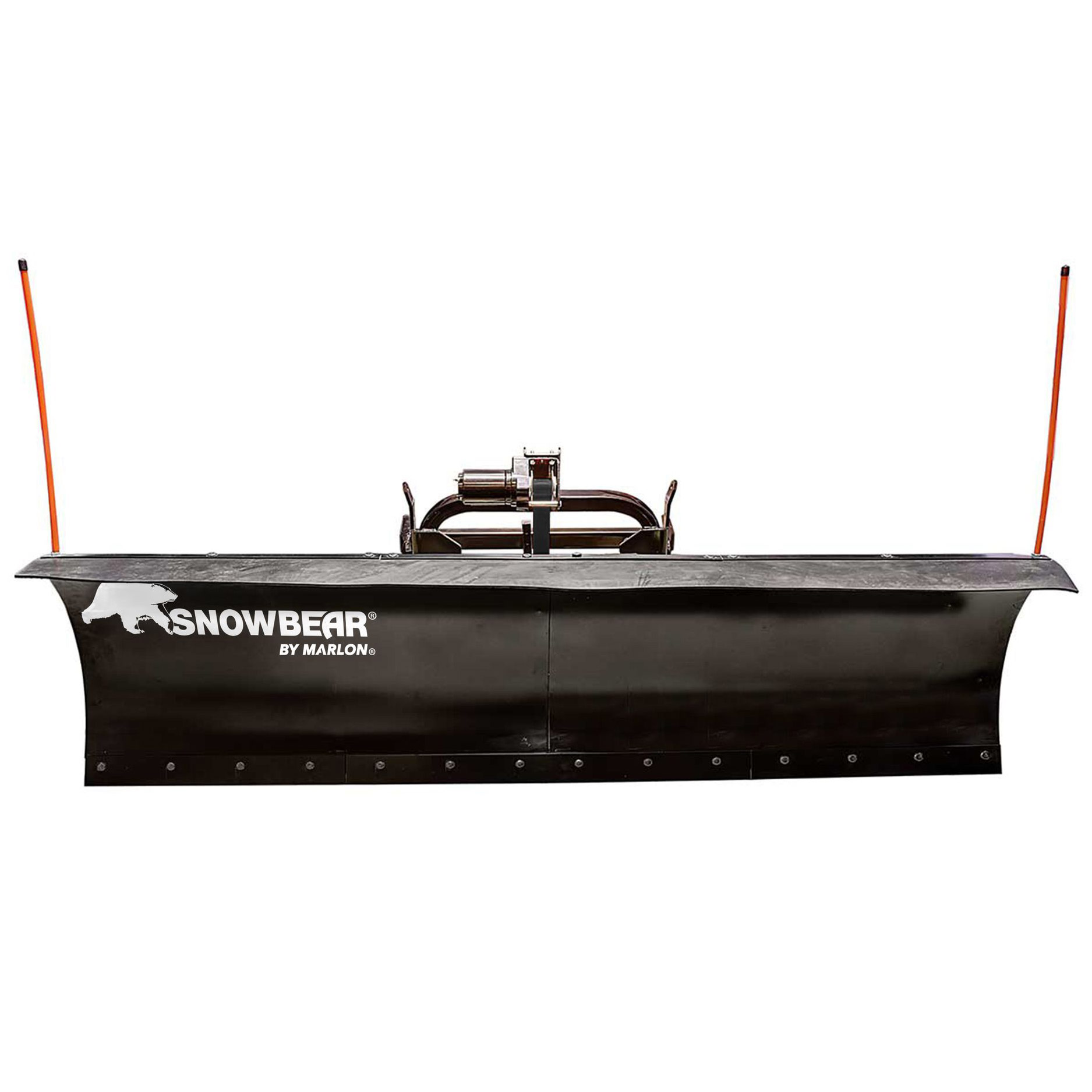 SnowBear UNIVERSAL 82-Inch x 19-Inch Hitch-Mounted Winch Driven Snowplow