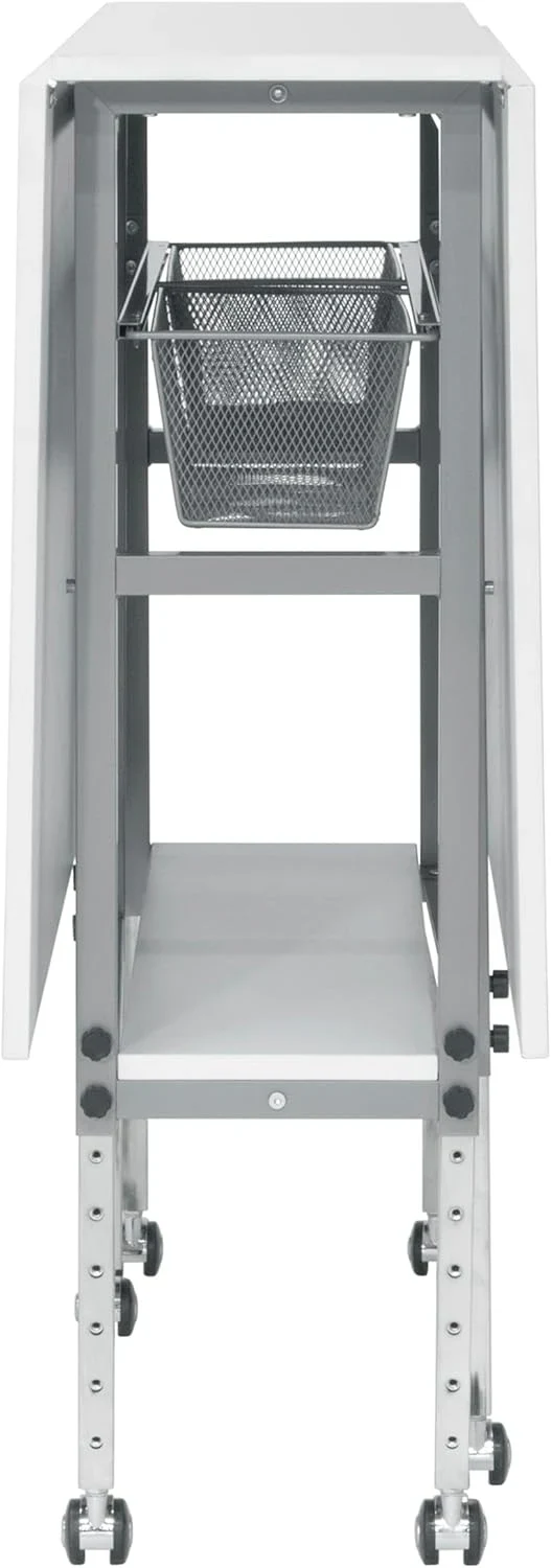 Sew Ready Hobby Cutting Table, 58.75"x36.5", White/Silver