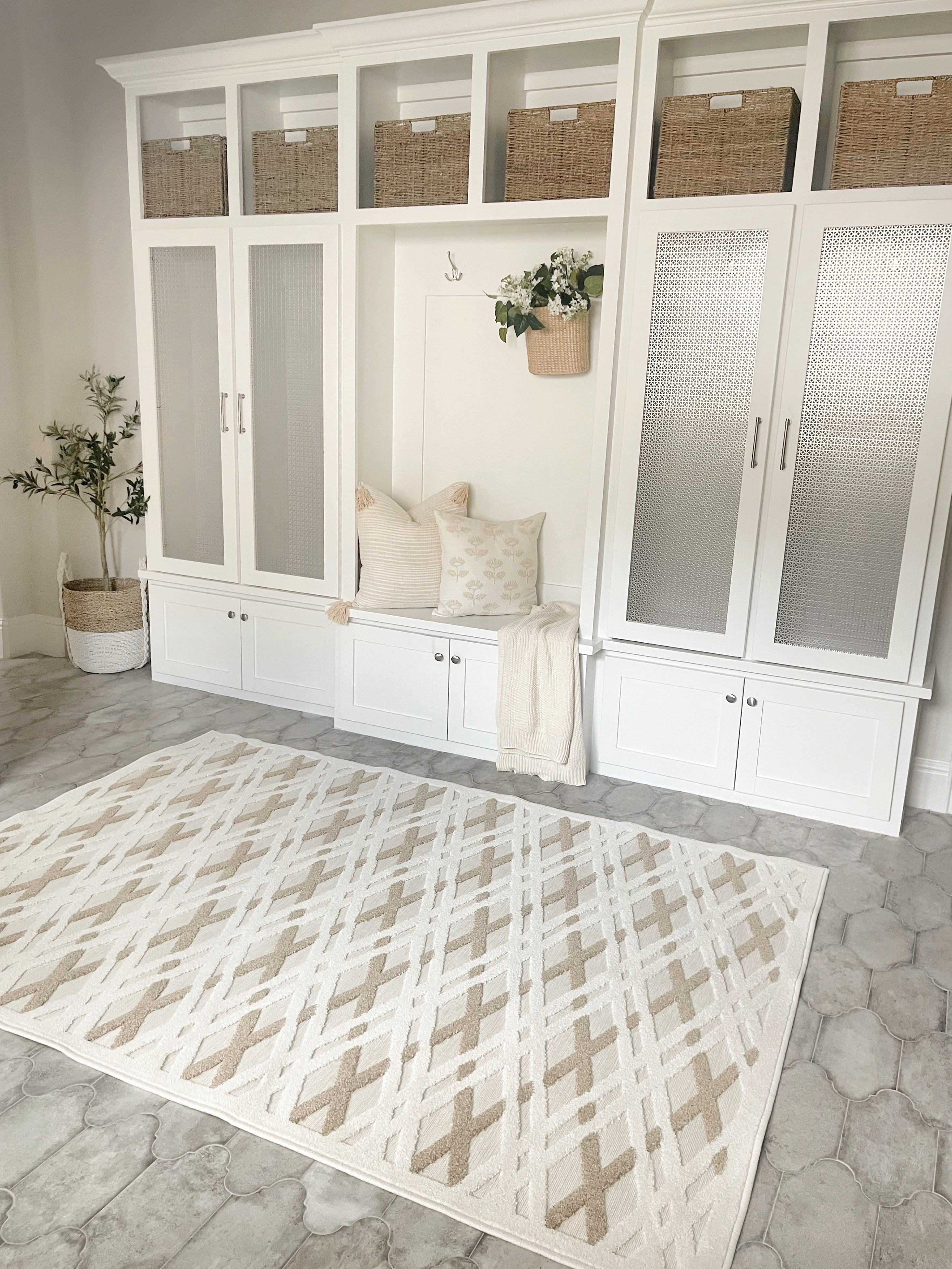 My Texas House Sutter Creek 9' X 13' Driftwood Geometric Outdoor Rug