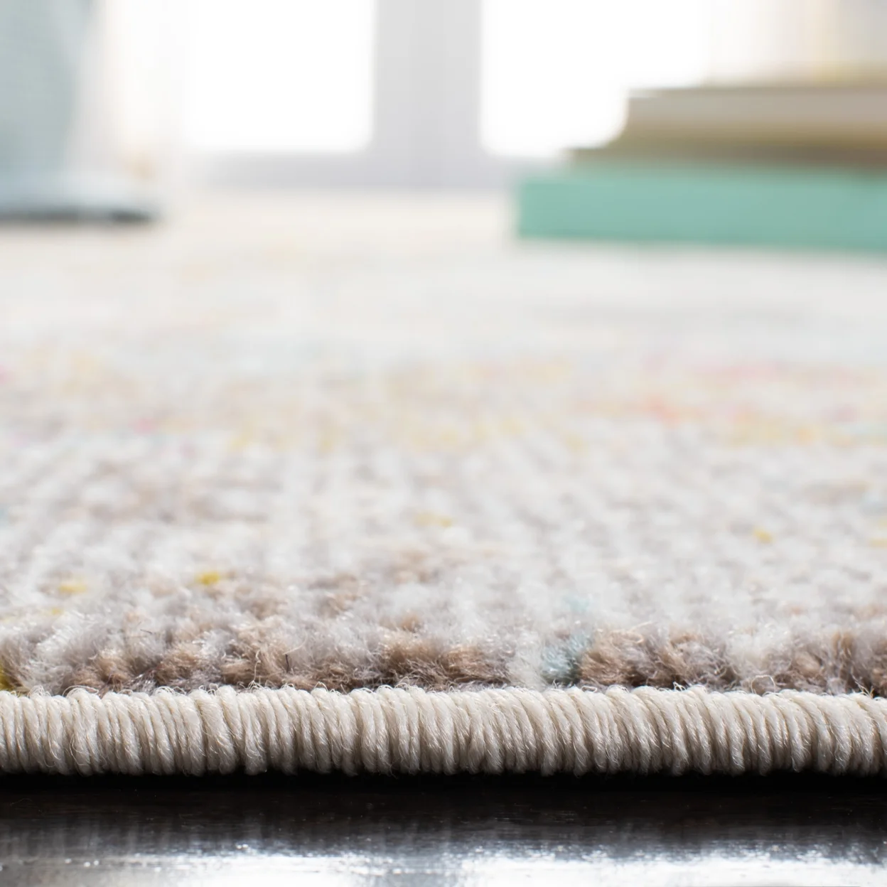 SAFAVIEH Madison Nita Abstract Runner Rug, Grey/Gold, 2'2" x 20'