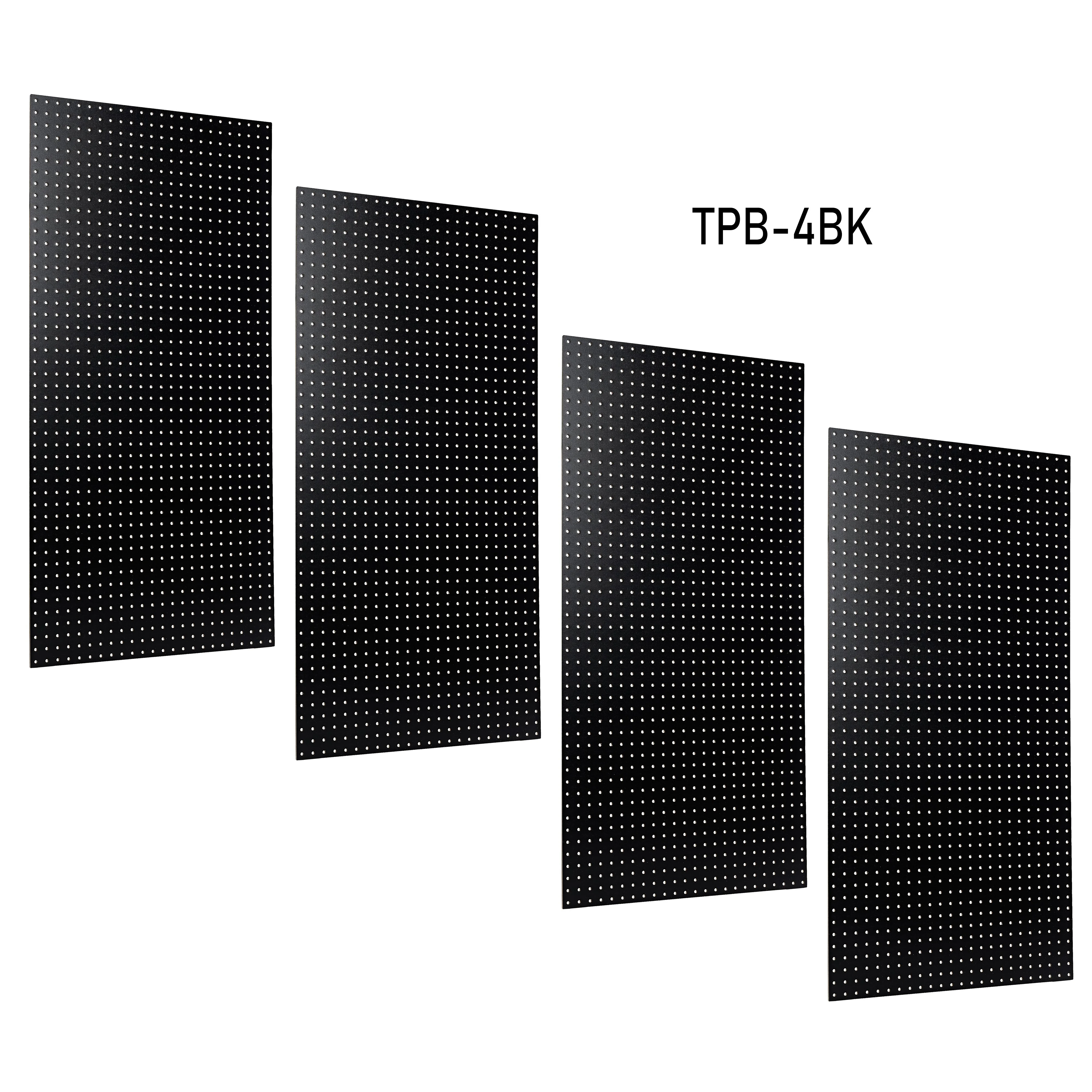 Triton Products 24inch x 48inch Black Tempered Wood Pegboards 4 Pack