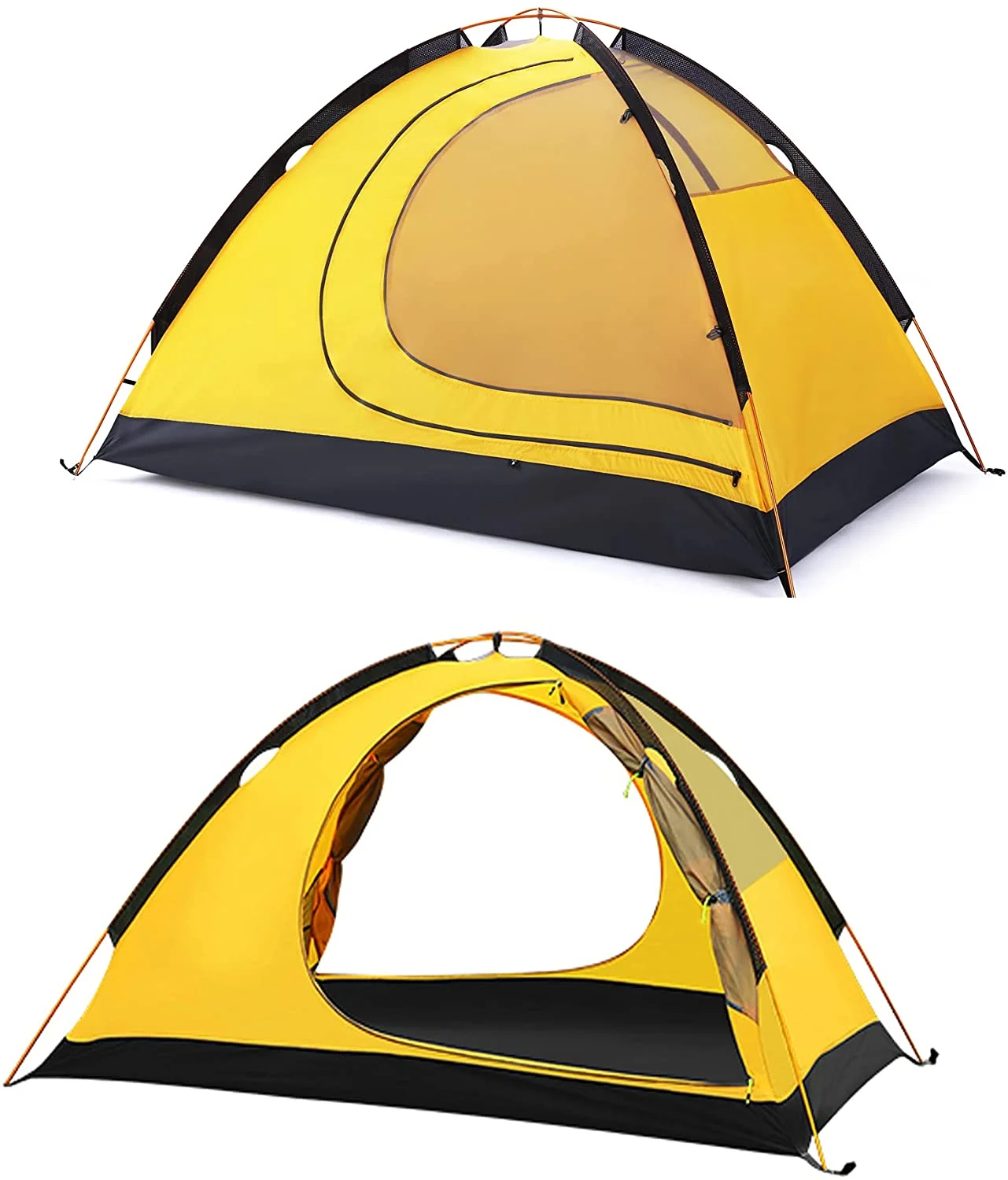 Geertop 2-Person Ultralight Camping Tent, Waterproof Double Layer, 55 x 83 Inches