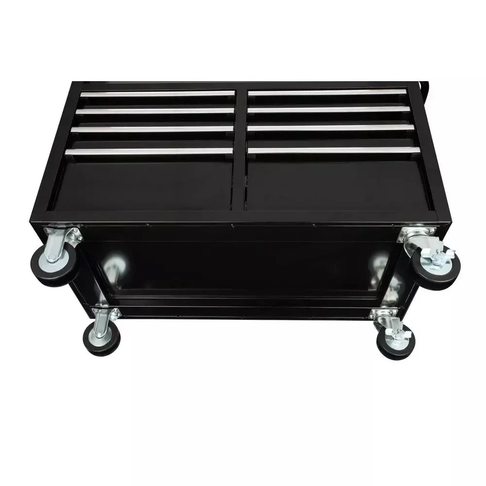 46 in W x 24 in D 9-Drawer Gloss Black Deep Tool Chest Mobile Workbench