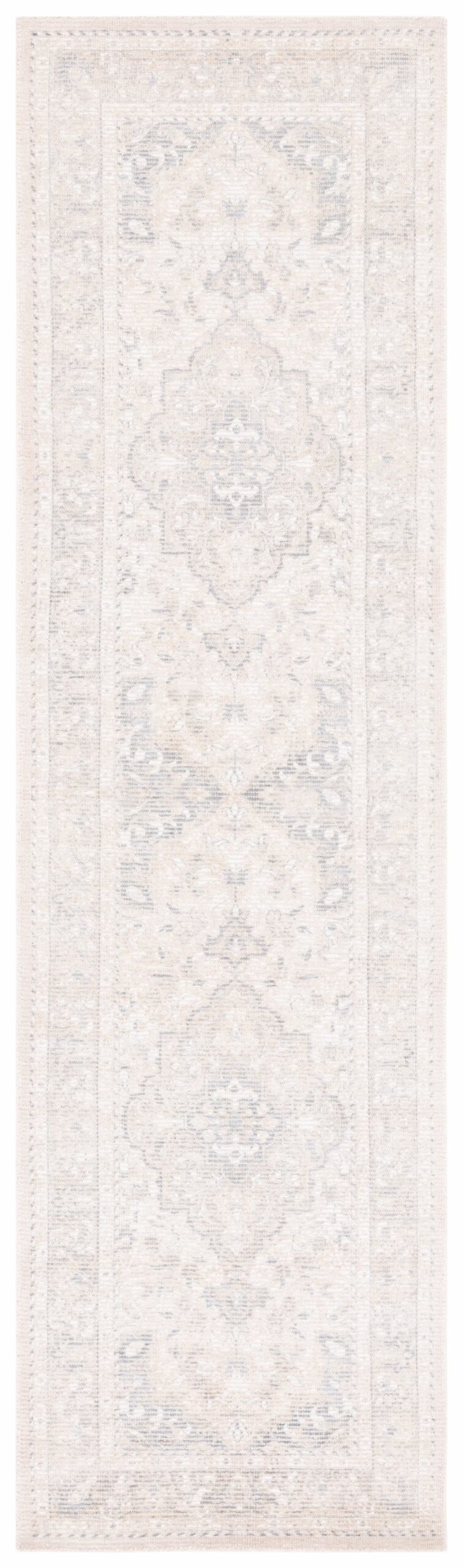 SAFAVIEH Restoration Vintage April Medallion Area Rug, Grey/Ivory, 8' x 10'