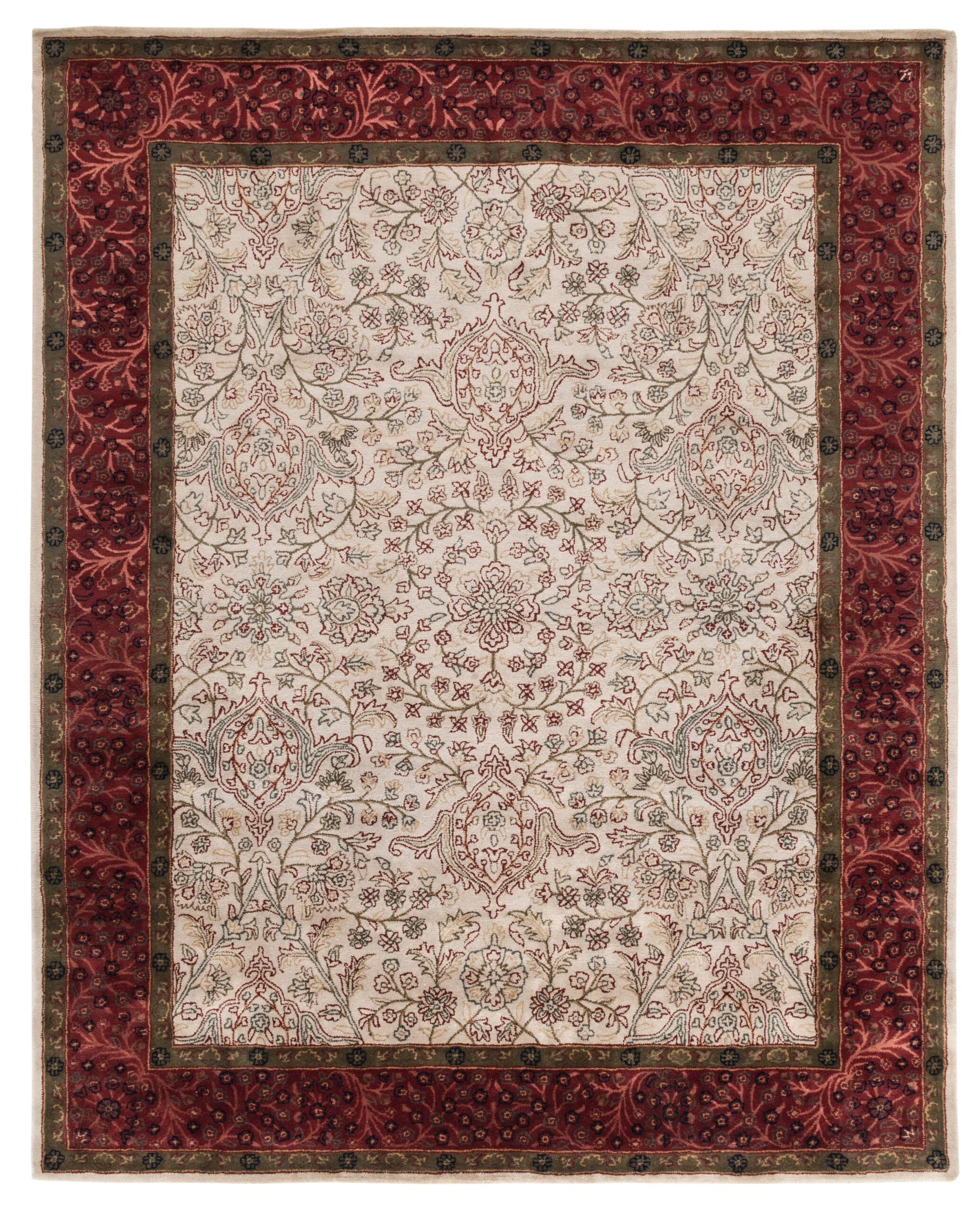 SAFAVIEH Persian Legend Joan Oriental Area Rug, Ivory/Rust, 7’6″ x 9’6″