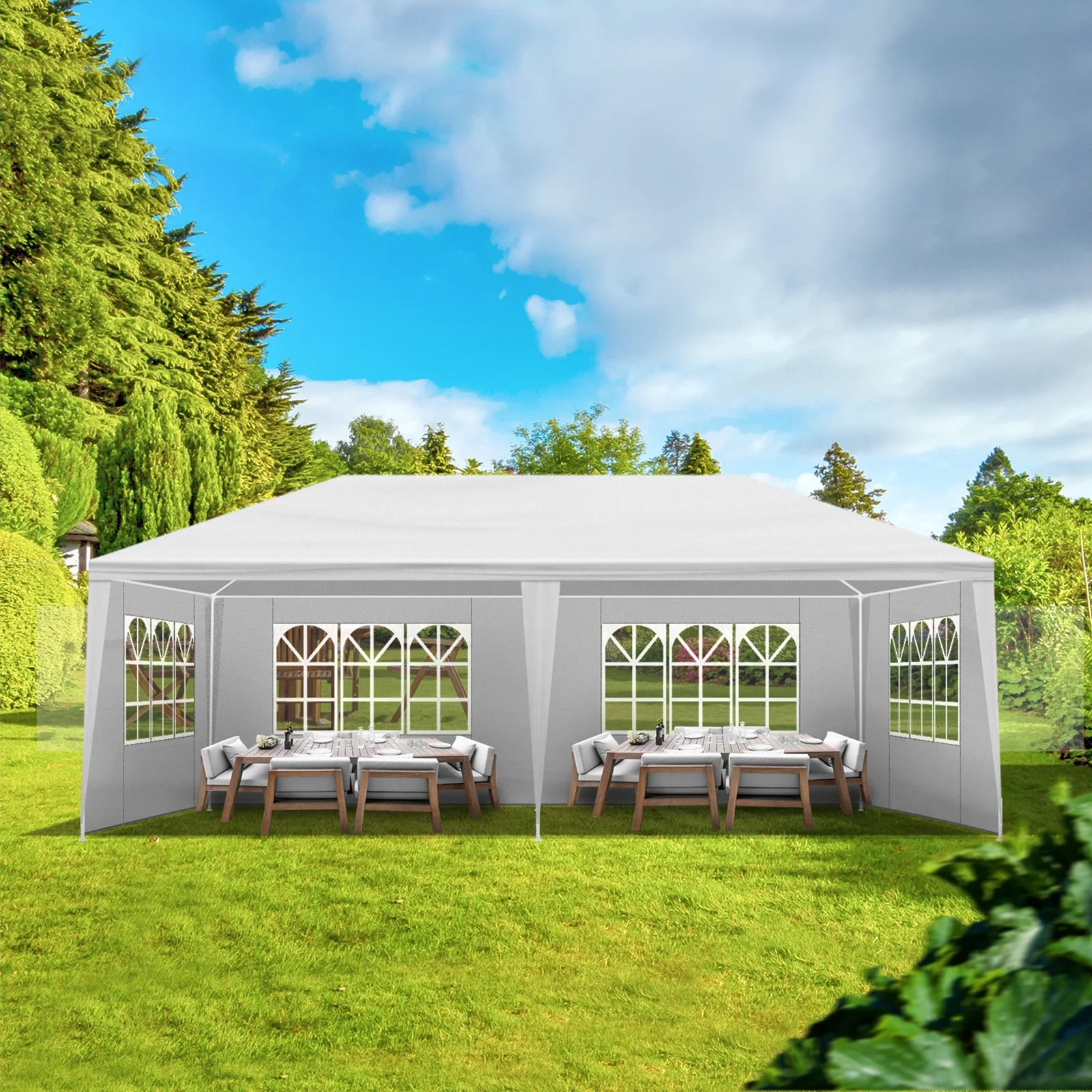 Ktaxon 10′ X 20′ Canopy Tent with 6 Side Walls for Party Wedding Camping and BBQ