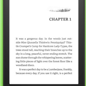 Amazon – Kindle Paperwhite Kids E-Reader 6.8′′ display with kid-friendly cover – 16GB – 2022 – 2023 – Emerald Forest