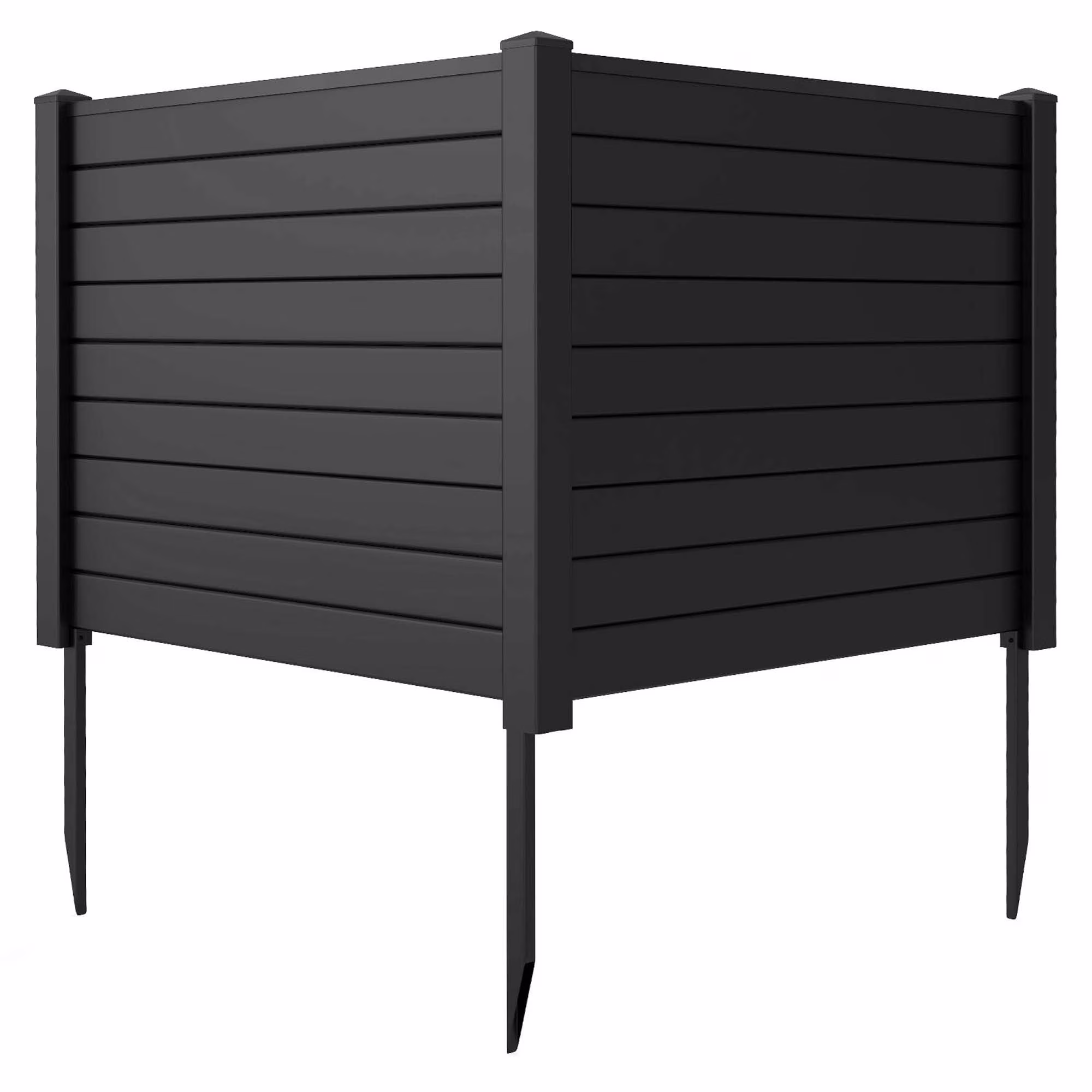 Costway 48"L x 37.5"H Air Conditioner Fence with 3 Ground Stakes