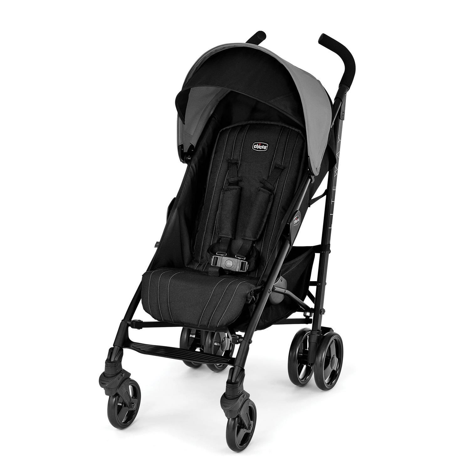 Chicco Liteway Lightweight Stroller – Moon Grey (Grey/Black)