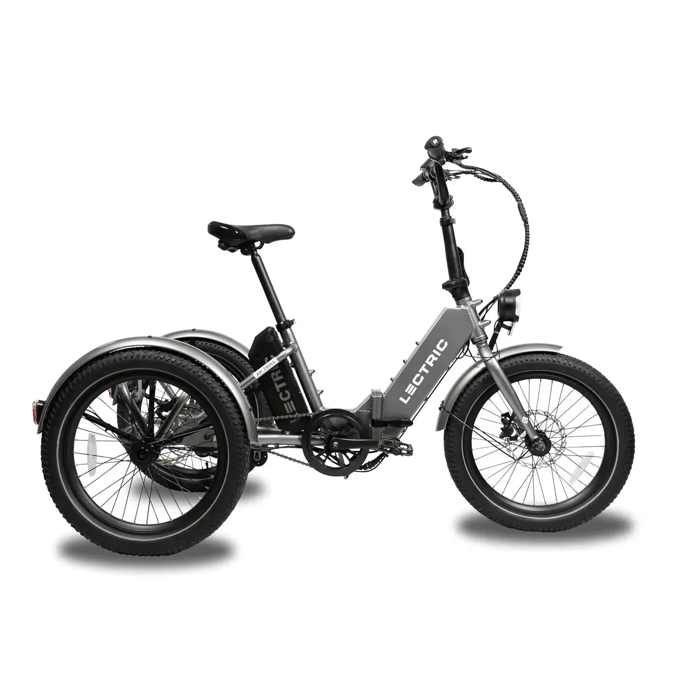 Lectric XP Trike Adult Folding 3-Wheel Electric Tricycle, Graphite, 500W, 20in x 4in Tires – XP Trike