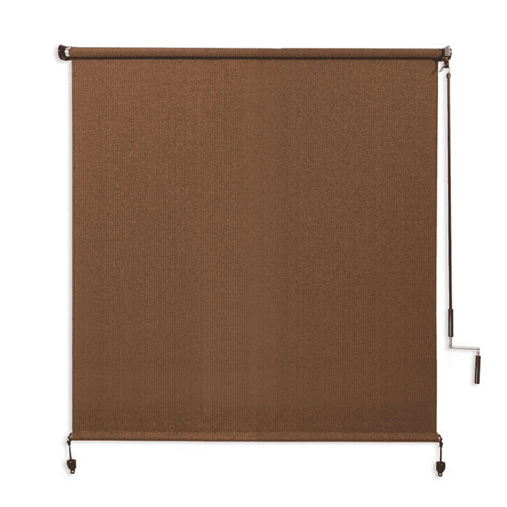 Coolaroo 4' x 6' Outdoor UV Blocking Cordless Solar Roller Shade Blind, Mocha