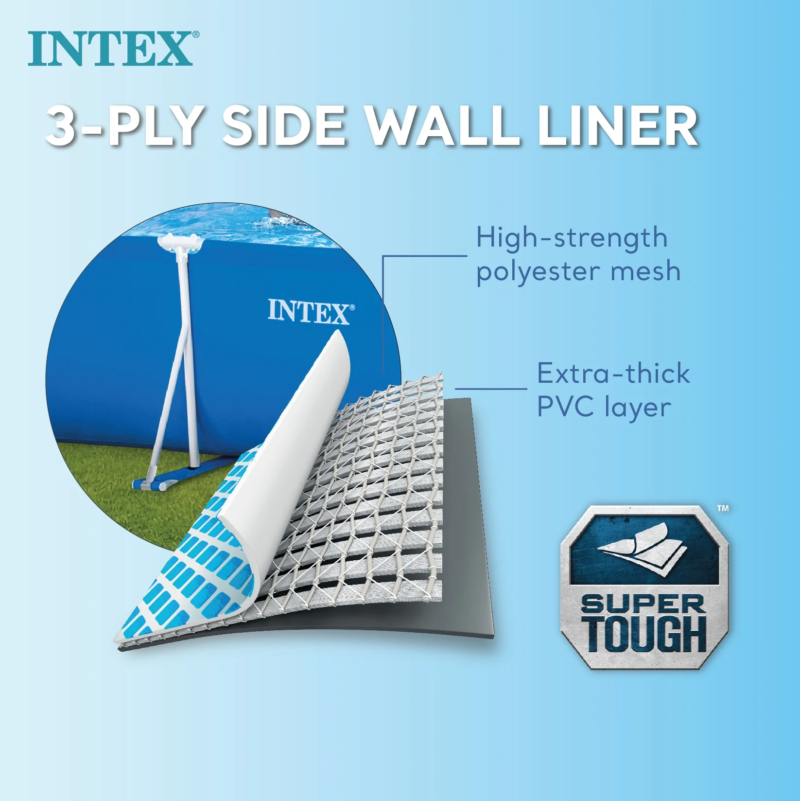 Open Box Intex 14 x 33 Rectangular Above-Ground Swimming Pool with Frame