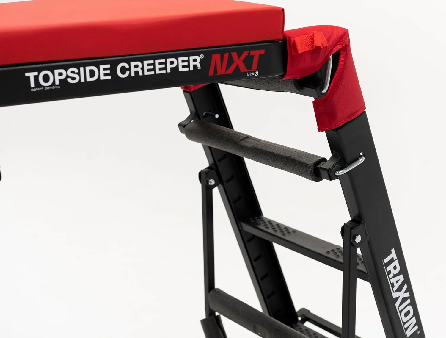 Traxion Foldable Topside Engine Creeper, Black, 48.38in D x 32.12in W x 70in H – 3-200 NXT