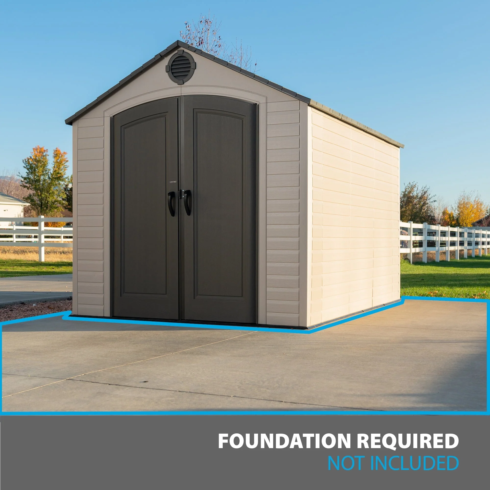 2025 Lifetime 8 Ft. x 10 Ft. Outdoor Storage Shed