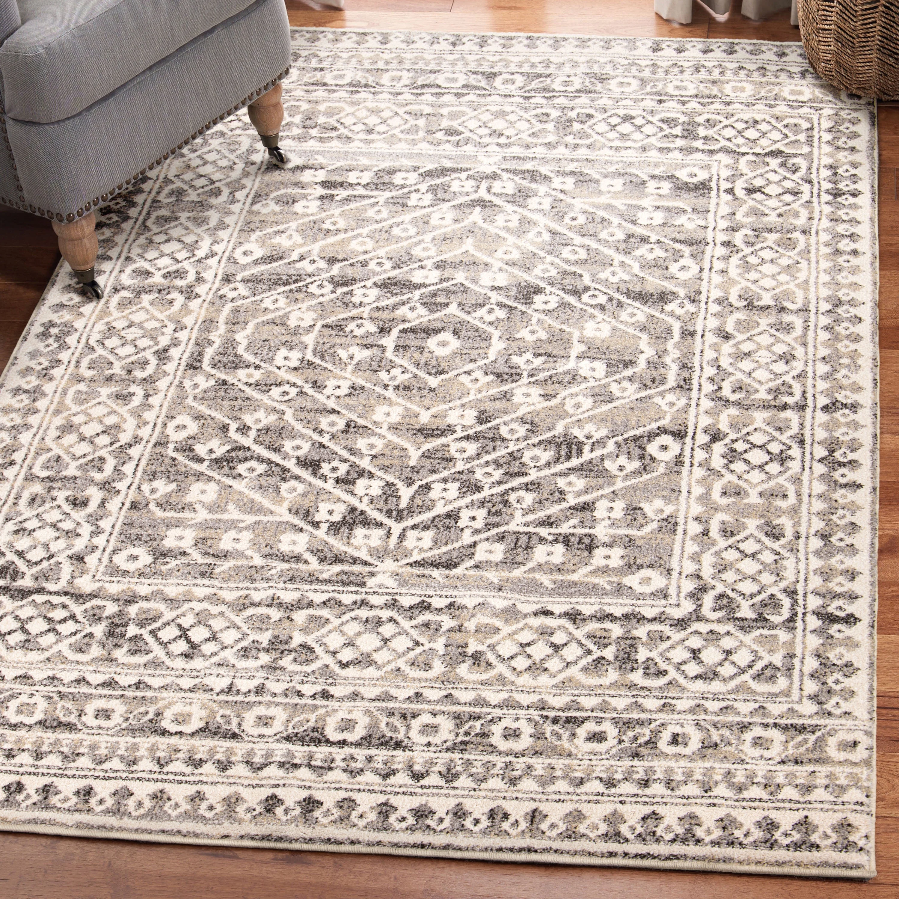 My Texas House Delilah 5'3" X 7'6" Blue Geometric Area Rug