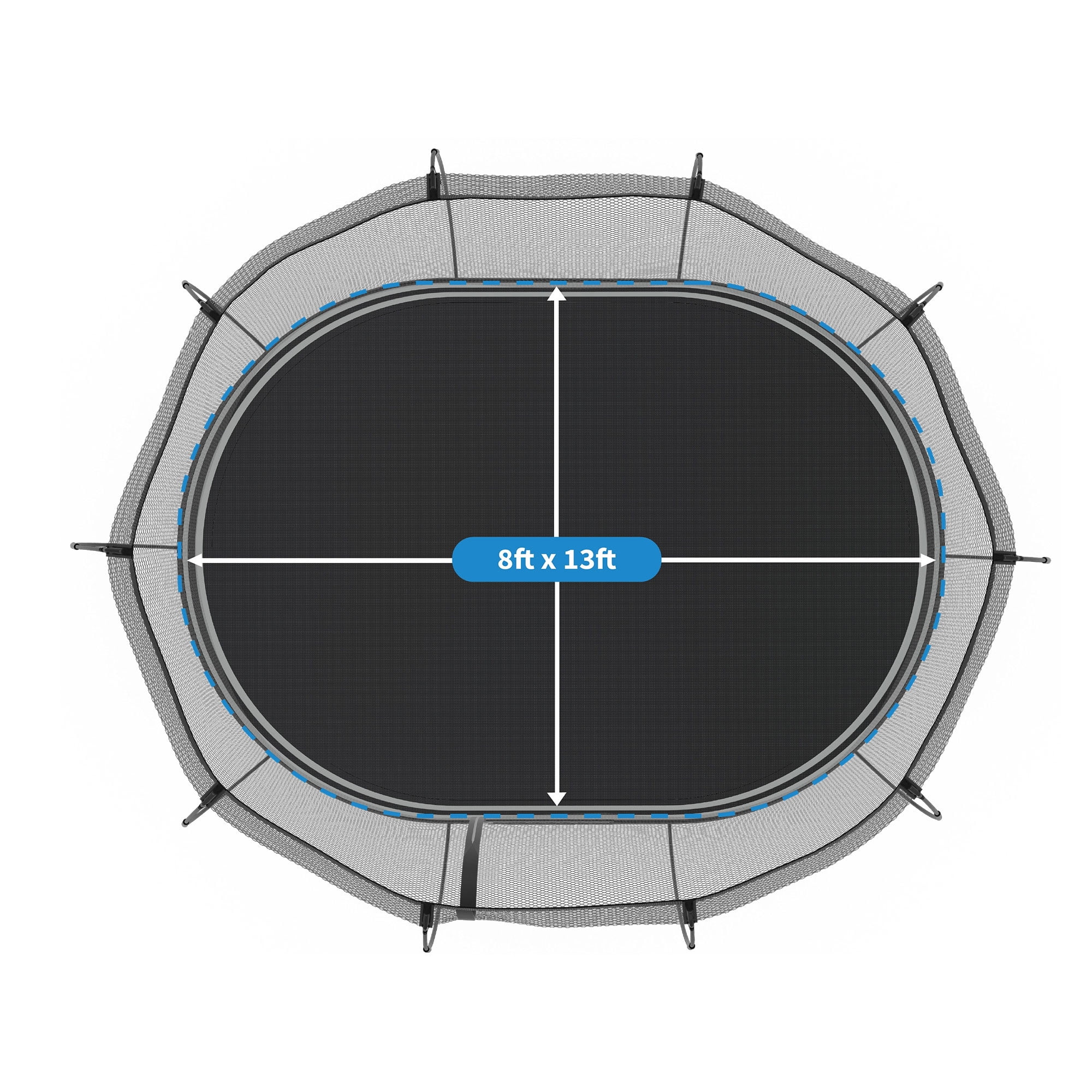 Springfree 8 x 13 ft Large Oval Trampoline w/ Safety Net & SoftEdge Mat