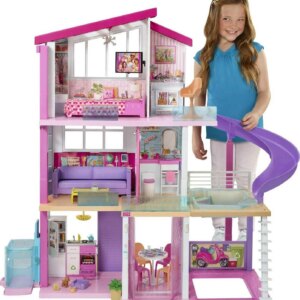 Barbie Dreamhouse Dollhouse With 70+ Accessories, Working Elevator, Lights and Sounds sgtnighsdesigns