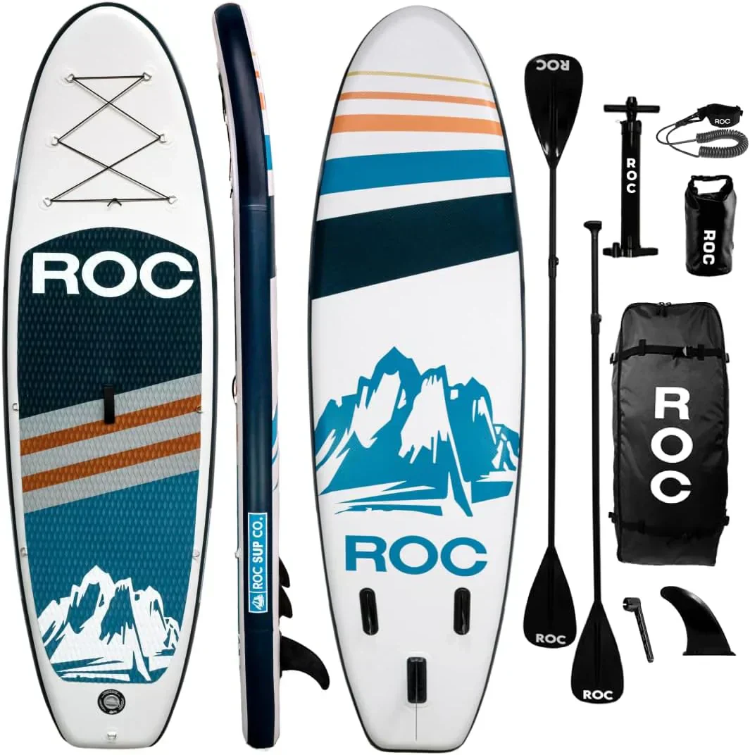 ROC inflatable stand-up paddle board SUP paddle board accessories Anti-slip comfortable deck