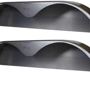 2025 72×10-3/4 Tandem Axle Steel Trailer Fender w/Back Plate Welded In (2-Pack)