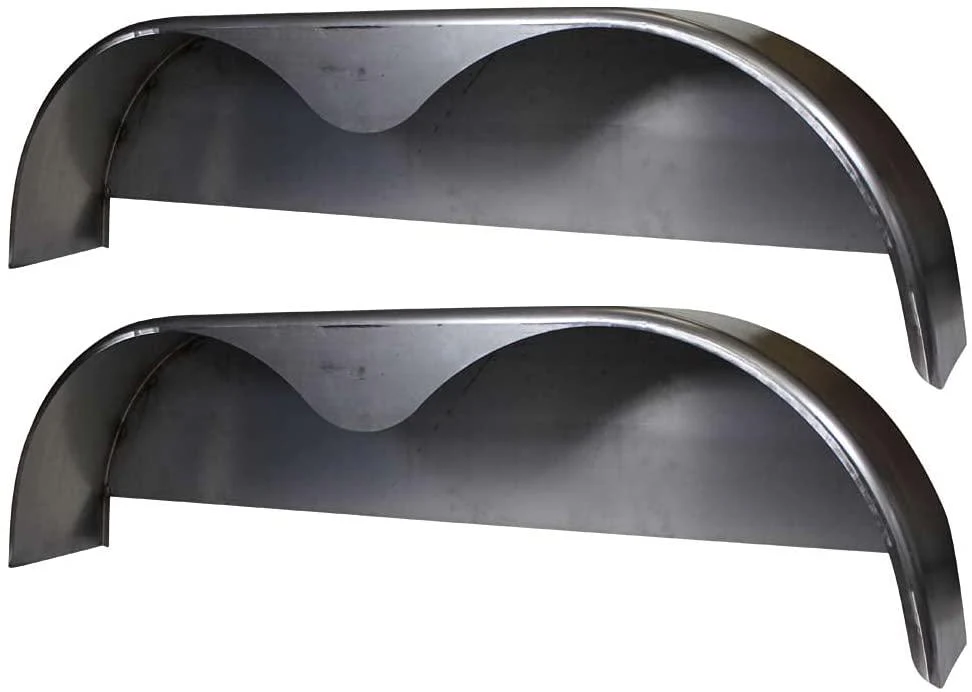 2025 72×10-3/4 Tandem Axle Steel Trailer Fender w/Back Plate Welded In (2-Pack)
