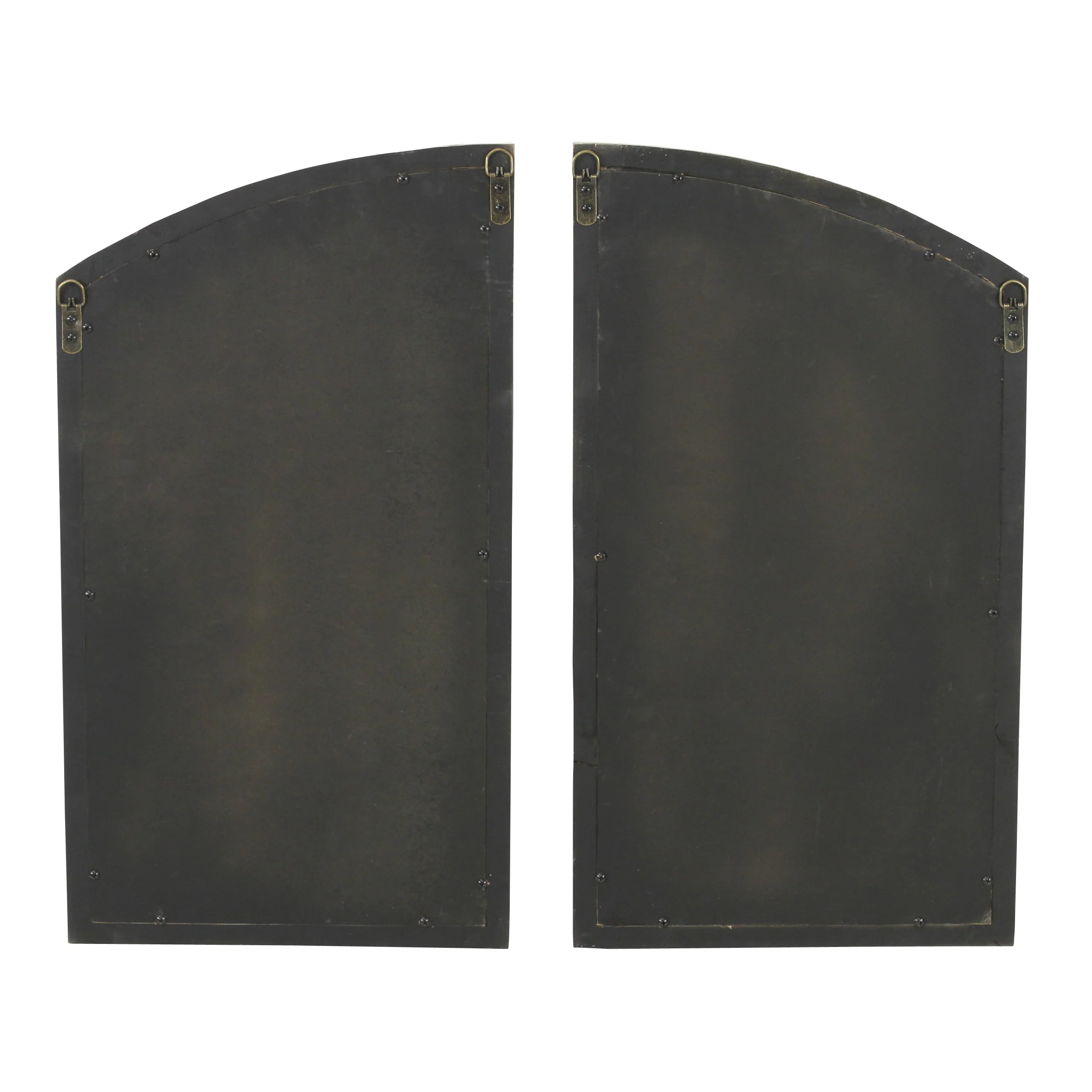 Jolene Arch Window Pane Mirrors Off-White 27" x 15" (Set of 2) by Aspire