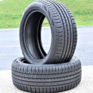 A pair of 2(2) 225/40R20 101W XL AS A/S performance tires