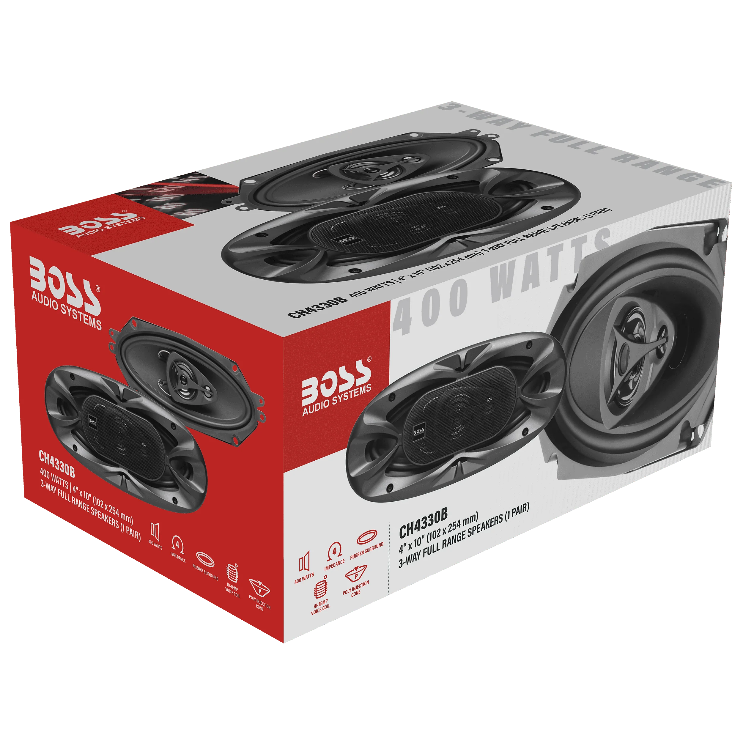 BOSS Audio Systems CH4330B 4 x 10 400 W Car Speakers