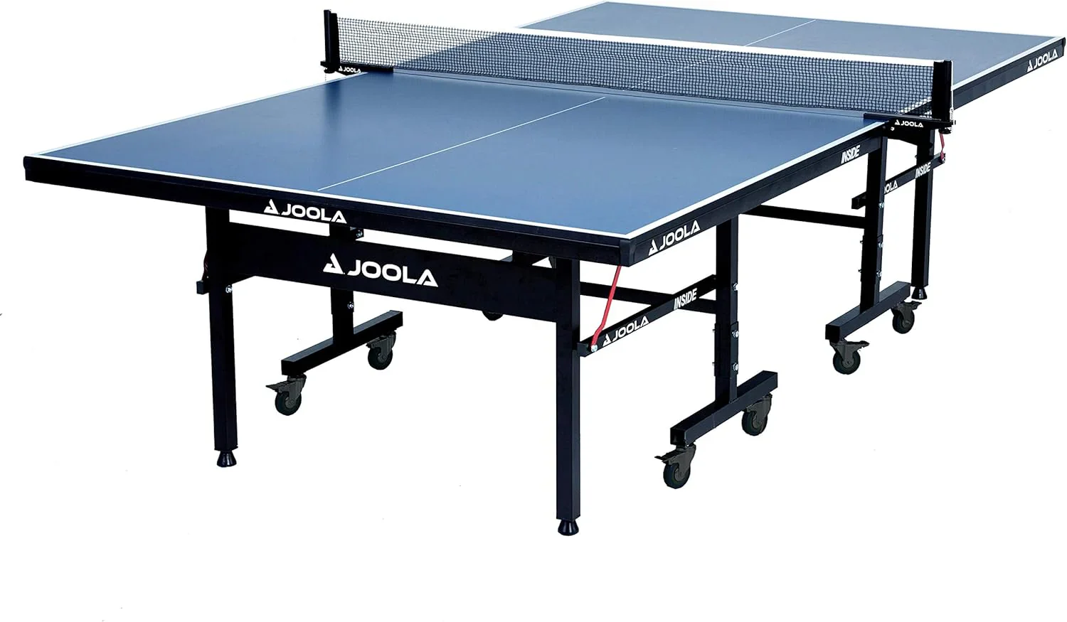Inside Professional MDF Indoor Ping Pong Table with Quick Clamp Table Tennis Net and Post Set – 10 Minute Easy Assembly – Tournament Quality – Foldable with Single Player Playback Mode
