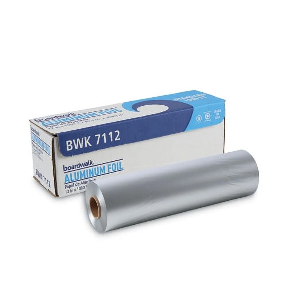 Standard Aluminum Foil Roll, 12" X 1,000 Ft - Bundle of 5 Cartons