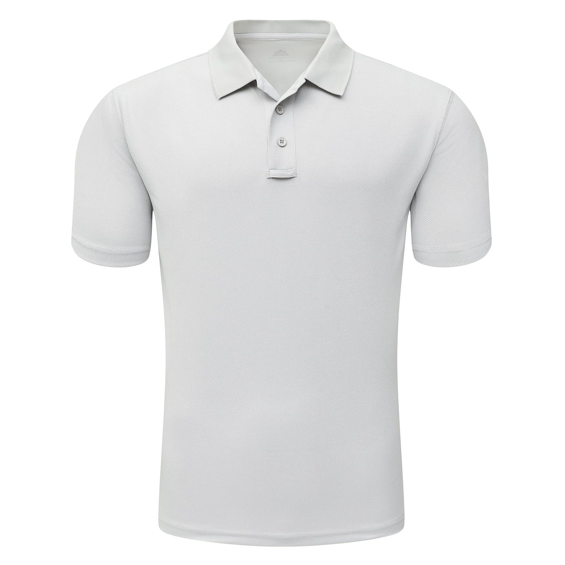 Men’s Light Gray Short Sleeve Polo